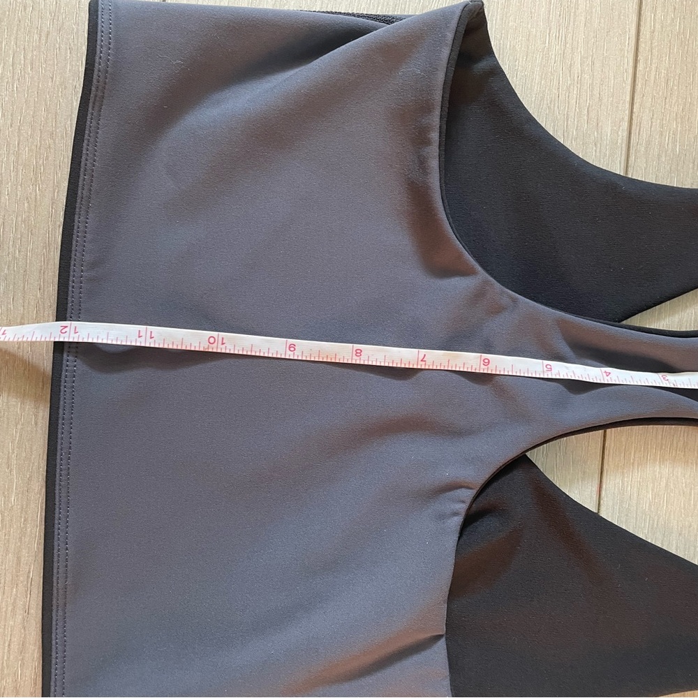 Prana Luxara Reversible Charcoal and Black Racerback Sports Bra - Picture 6 of 6